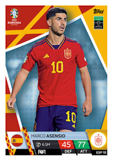 Marco Asensio Spain Topps Match Attax EURO 2024 #ESP15
